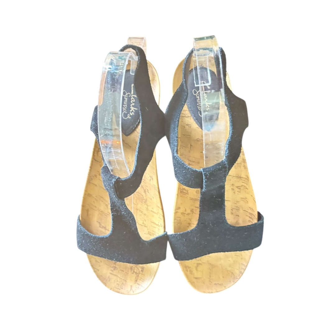 Clark’s Somerset’s Black Sandal 8M - Picture 6 of 12